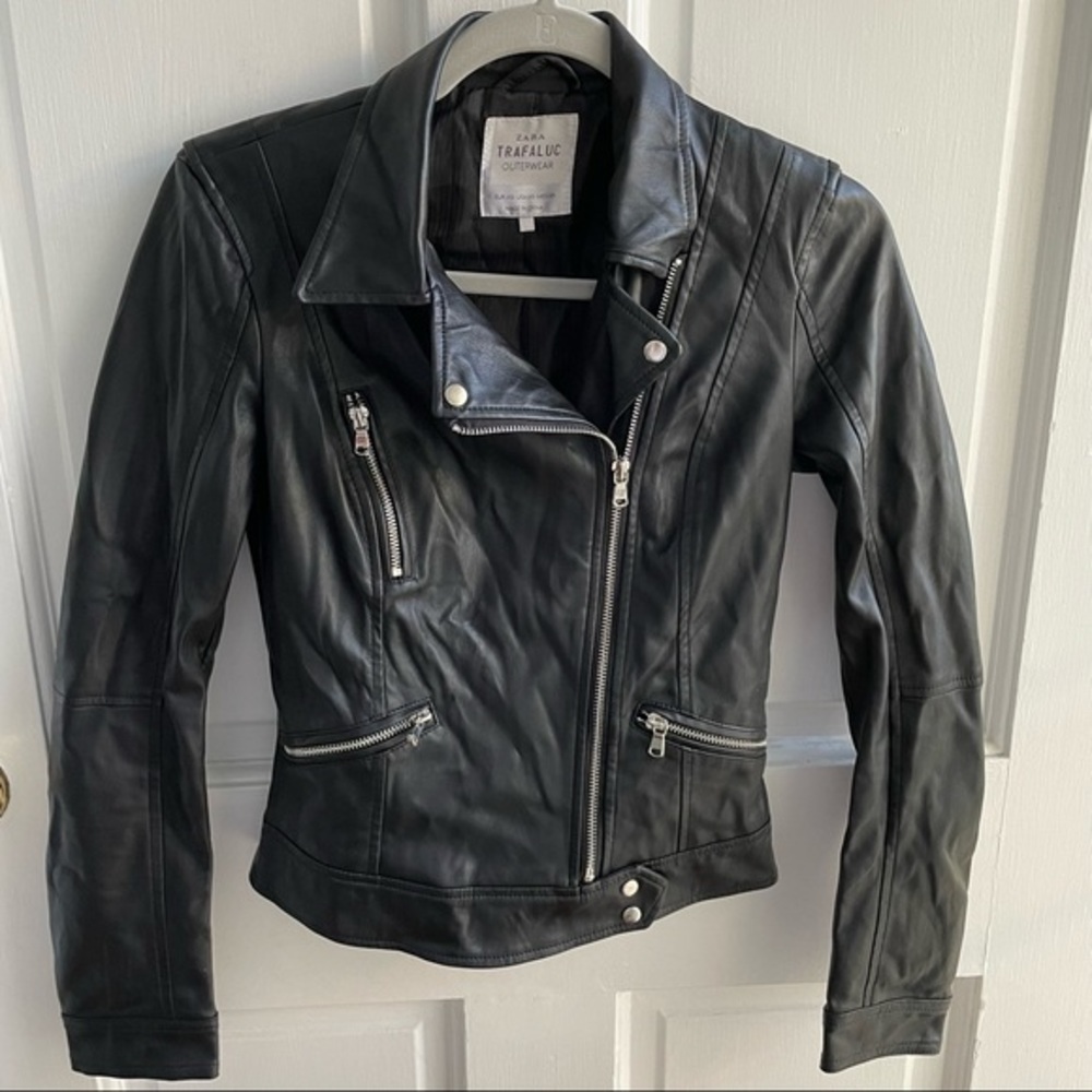 Zara t r f Outerwear Biker Jacket - Picture 2 of 9